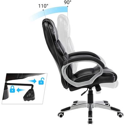Mahmayi Black Obg24B Newly Desiged High Back Chair for Home Office, Meeting Room, Home, Living Room